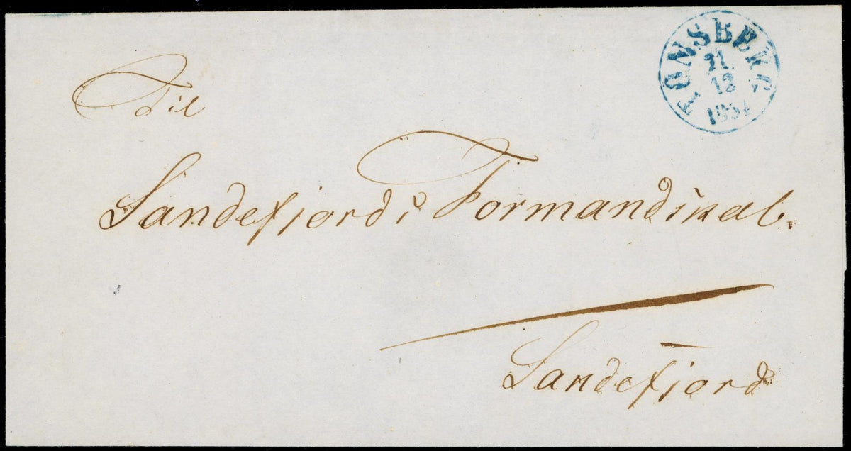 TØNSBERG - 1854 til Sandefjord