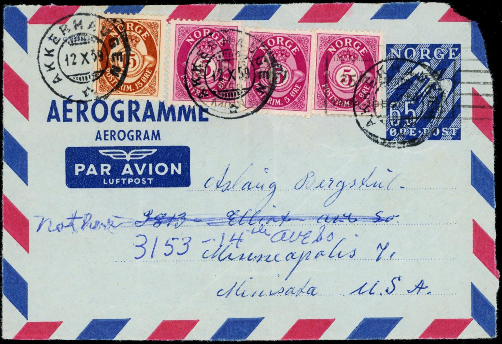 AKKERHAUGEN / * - 1959 til USA