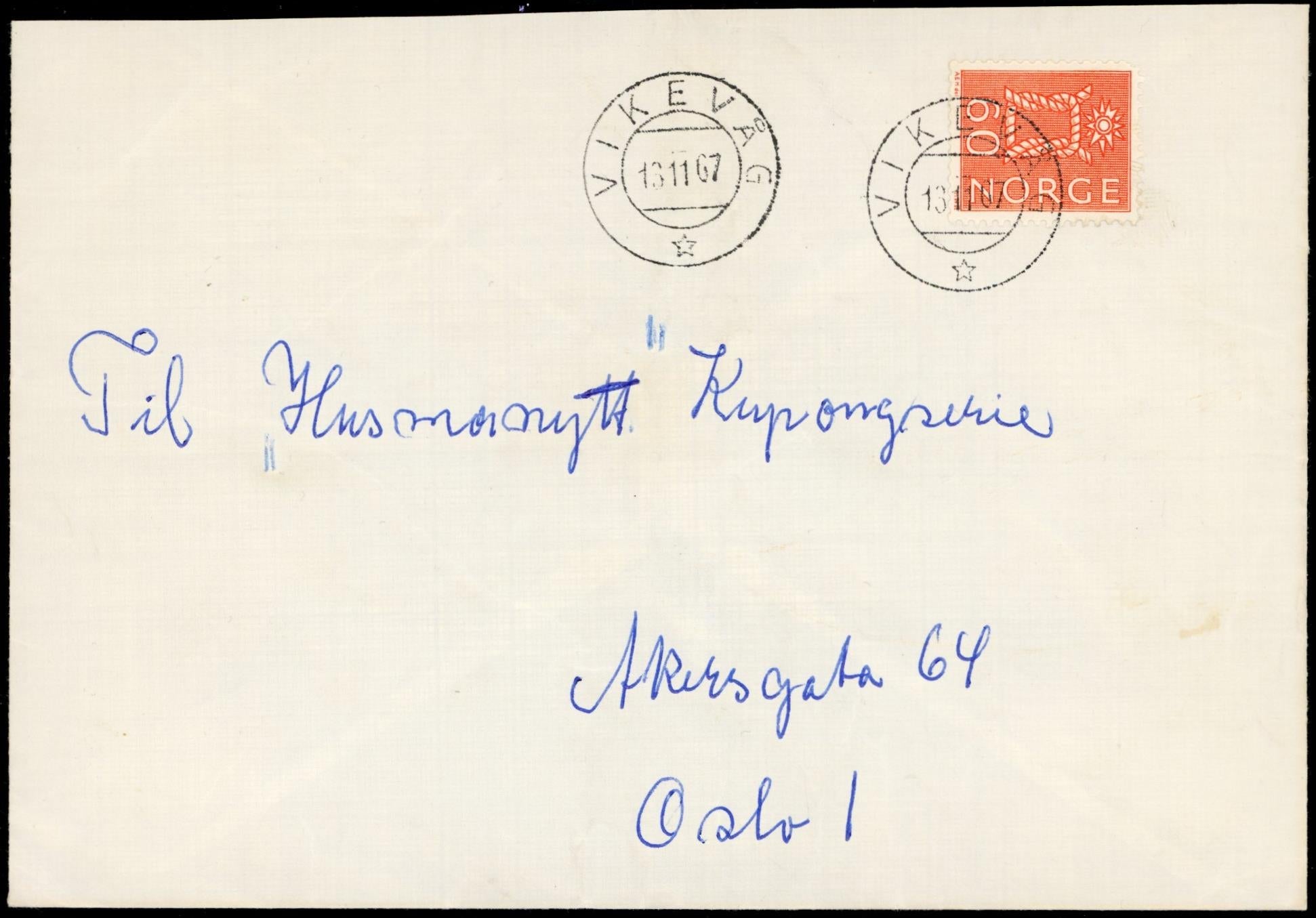 VIKEVÅG / * - 1967 til Oslo