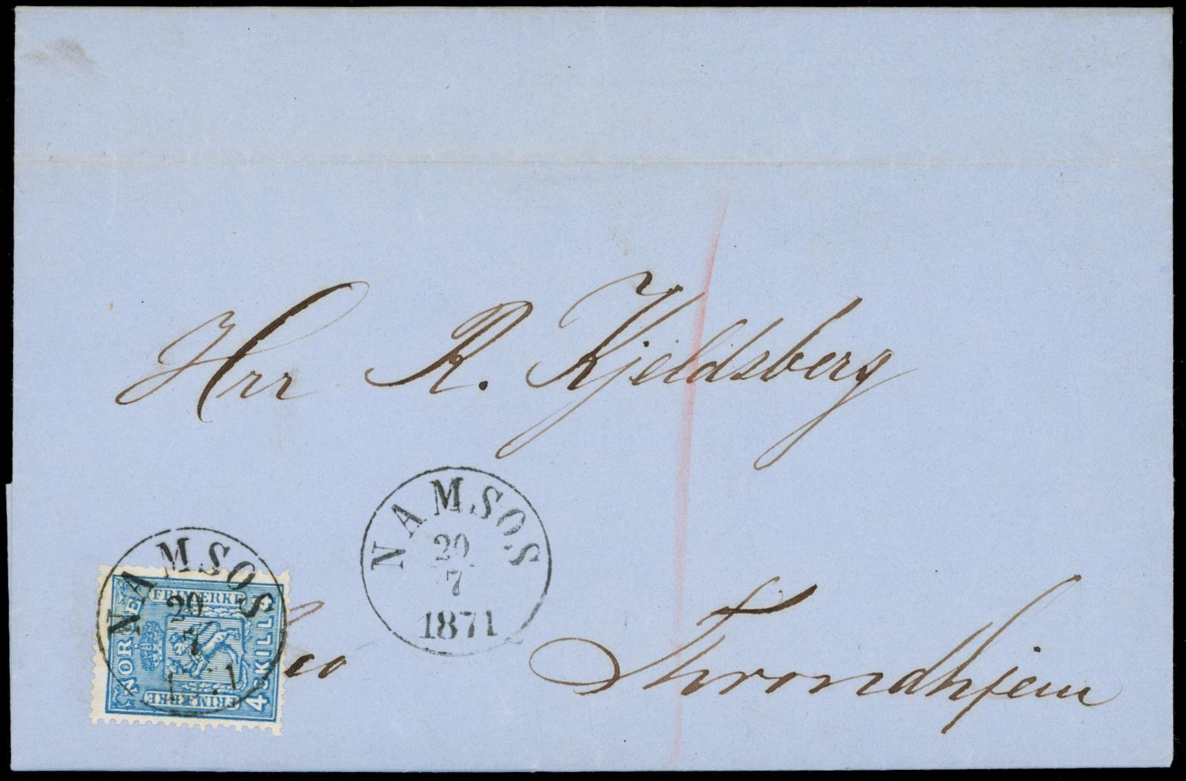 NAMSOS - 1871 til Throndhjem