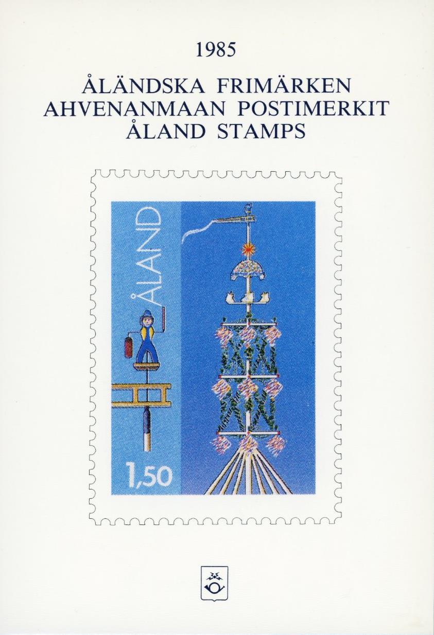 Årssett frimerker Åland 1985