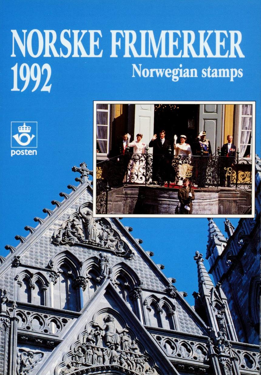 Postens Årssett Norske frimerker 1992