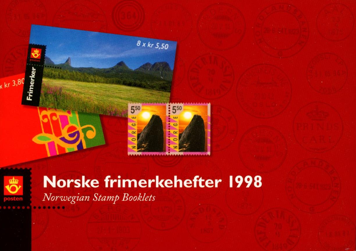 Postens Årssett Norske frimerkehefter 1998