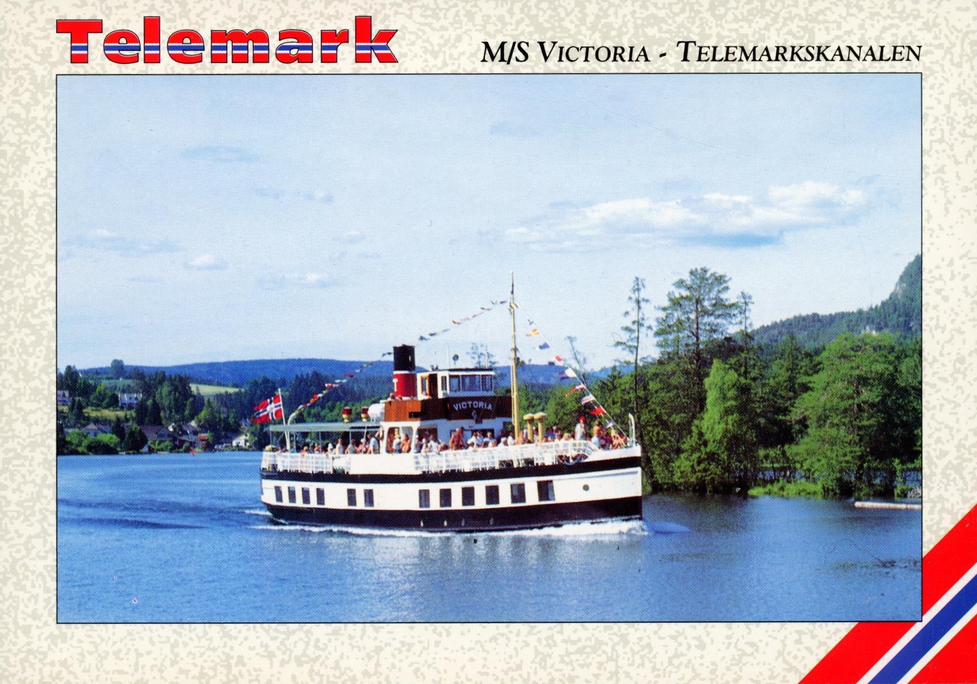 M/S Victoria i Telemarkskanalen (K. Nordahl-Skien S-2131)