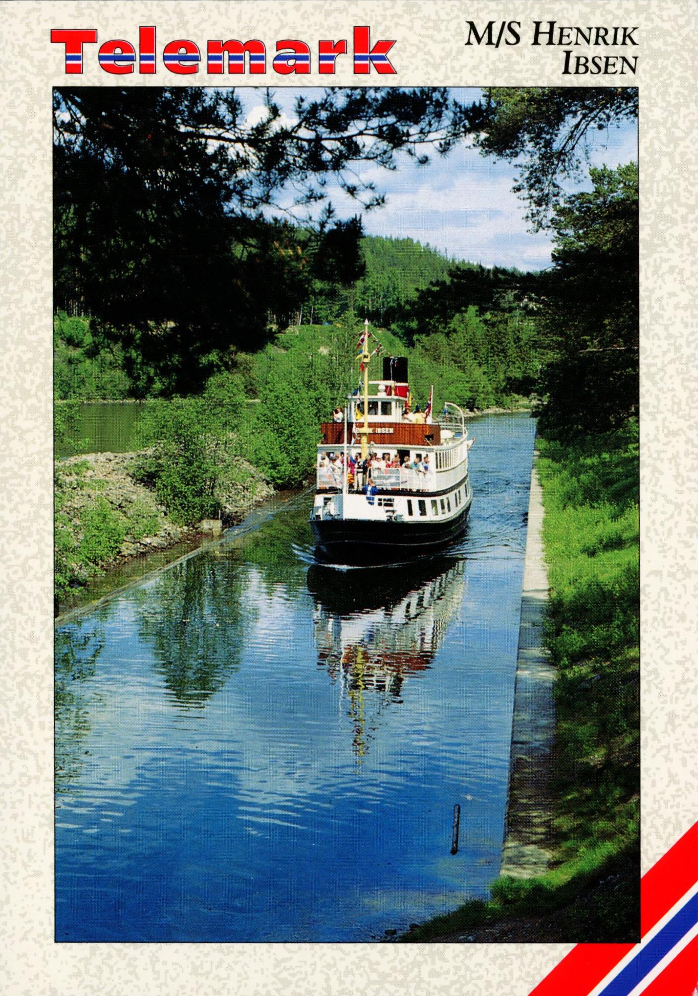 M/S Henrik Ibsen i Telemarkskanalen (K. Nordahl-Skien S-2112)