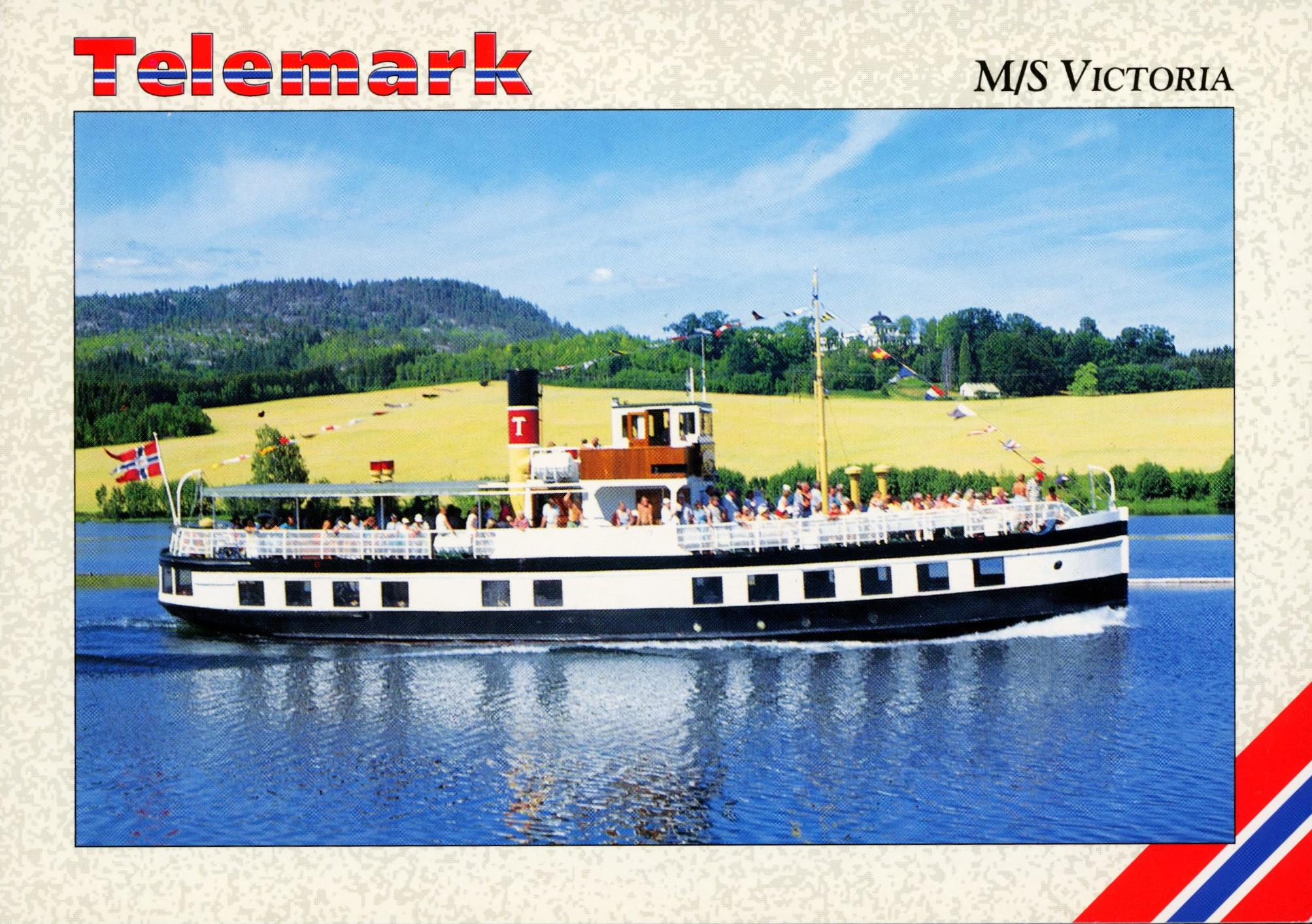 M/S Victoria ved Ulefoss (K. Nordahl-Skien S-2130)